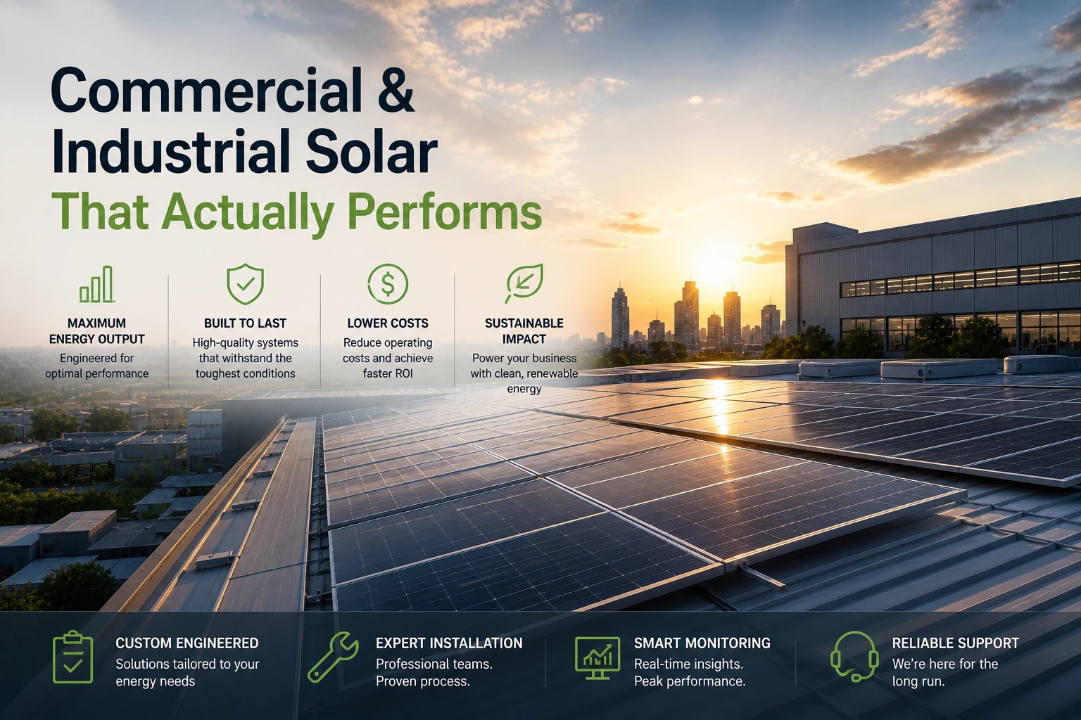 Commercial & Industrial Solar That Actually Performs